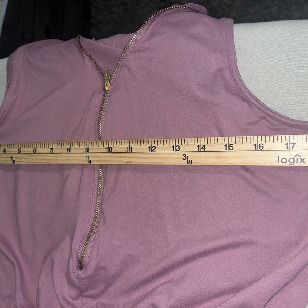 Cotton Zipper Front Romper Jumpsuit Size XL Rose Pink Soft Comfy Lounge - Picture 7 of 8